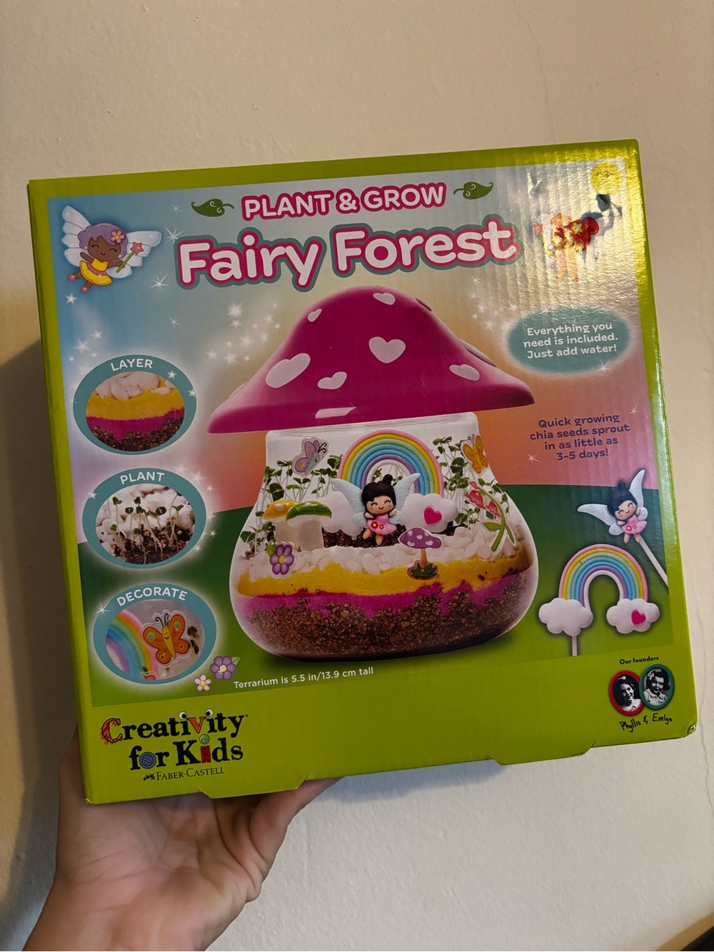 Creativity for Kids Plant & Grow Fairy Forest Terrarium Kit - Pink